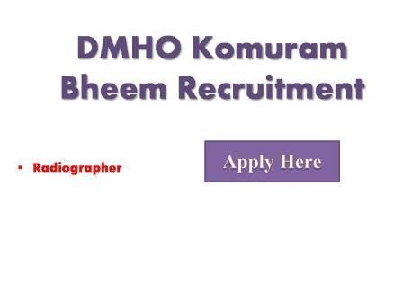 DMHO Komuram Bheem Recruitment 2023