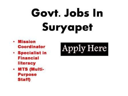 Govt. Jobs In Suryapet 2023