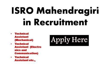 ISRO Mahendragiri in Recruitment 2023