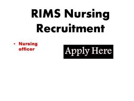 RIMS Nursing Recruitment 2023
