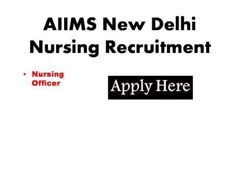 aiims nursing job recruitment 2023