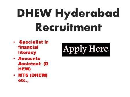 DHEW Hyderabad Recruitment 2023 The District Welfare officer women children Disabled and senior Citizens Hyderabad