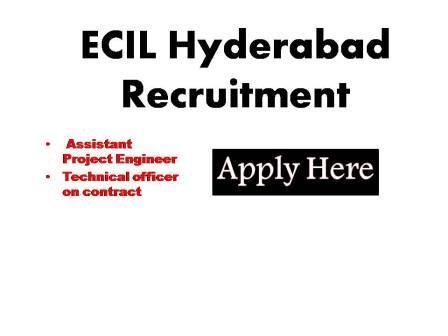 ECIL Hyderabad Recruitment 2023 Electronics Corporation of India Limited is a leading schedule - A public sector enterprise under