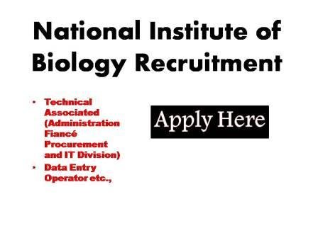 National Institute of Biology Recruitment 2023