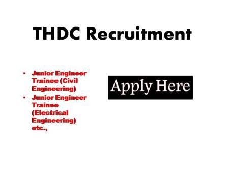THDC Recruitment 2023