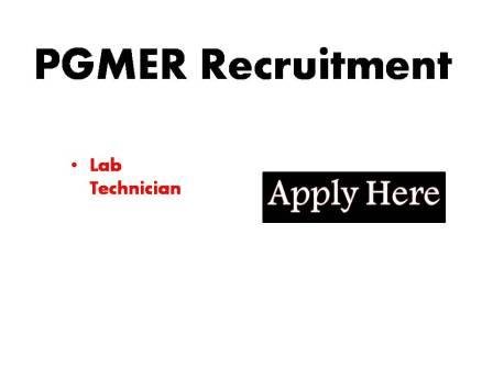 PGMER Recruitment 2023