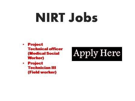 NIRT Jobs 2023