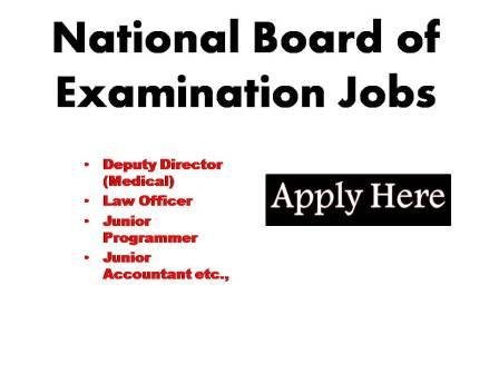 National Board of Examination Jobs 2023