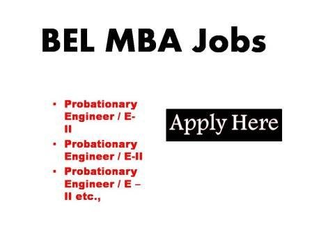 BEL MBA Jobs 2023