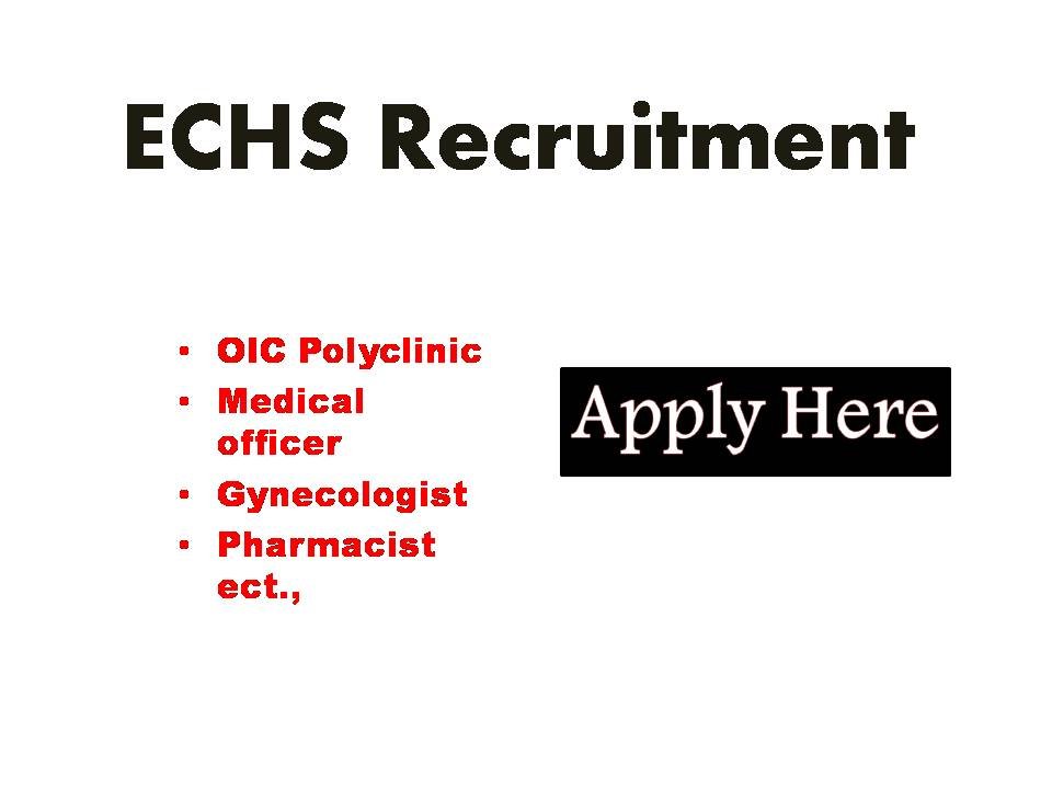 ECHS Recruitment 2023