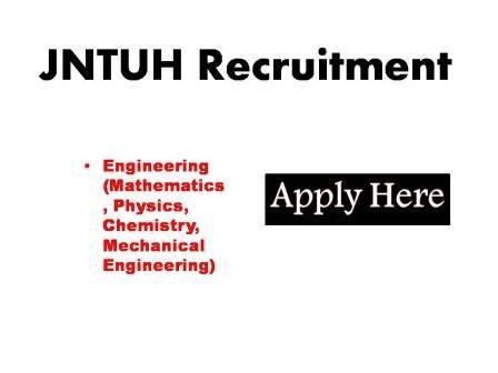 JNTUH Recruitment 2023