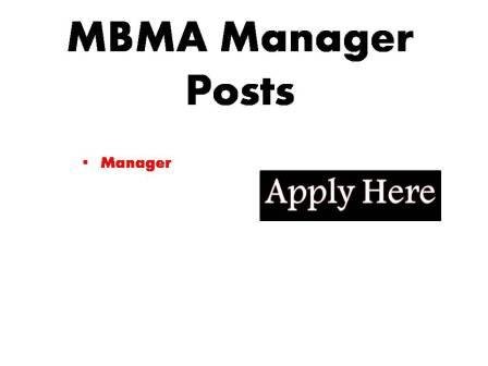 MBMA Manager Posts 2023