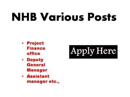 NHB Various Posts 2023