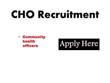 CHO Recruitment 2023