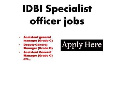 IDBI Specialist officer jobs 2023
