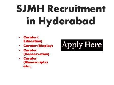 SJMH Recruitment  in Hyderabad 2023