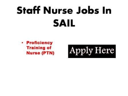 Staff Nurse Jobs In SAIL 2023