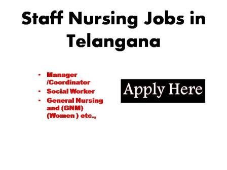 Staff Nursing Jobs in Telangana  2023