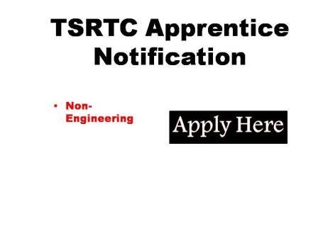 TSRTC Apprentice Notification 2024