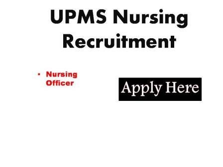 UPMS Nursing Recruitment 2024