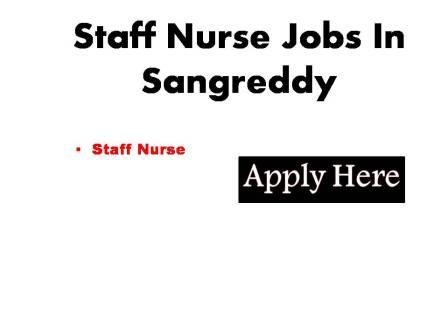 Staff Nurse Jobs 2024 In Sangreddy